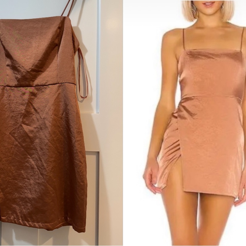 Superdown Spaghetti Strap Mini Slip Dress